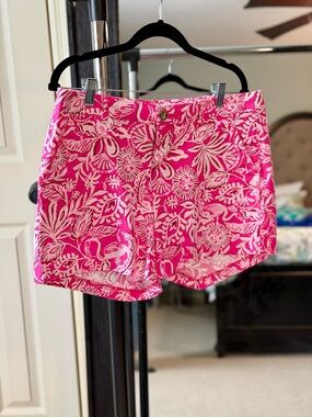 NWT Lilly Pulitzer Callahan Shorts passion fruit pink sz 12